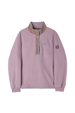 FLEECE HALF ZIP-UP - D/PINK (P264USW137)