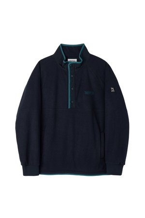 FLEECE HALF ZIP-UP - D/NAVY (P264USW137)
