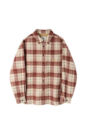 FLANNEL BIG CHECK SHIRT - RED (P264USH432)