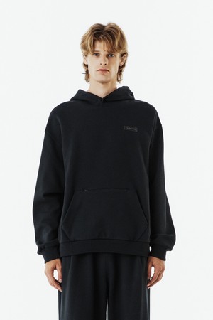 LOGO HOODED SWEATSHIRT - BLACK (P263UHD163)