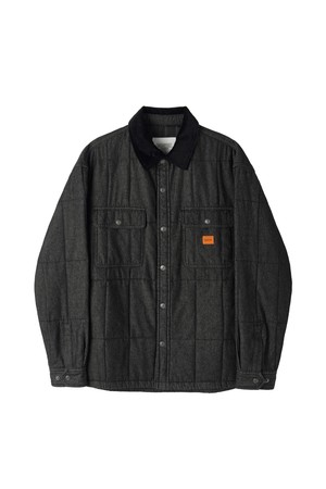 HERITAGE CORDUROY PATCH DENIM SHIRKET - BLACK (P264UPD430)