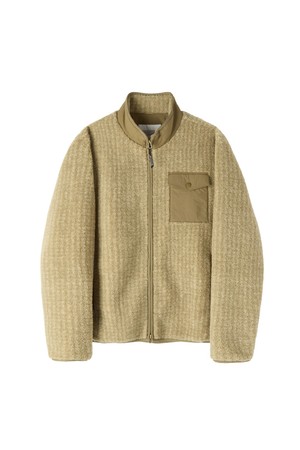 COZY LITE CHECK FLEECE JUMPER - BEIGE (P264MFT136)