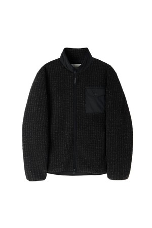 COZY LITE CHECK FLEECE JUMPER - BLACK (P264MFT136)