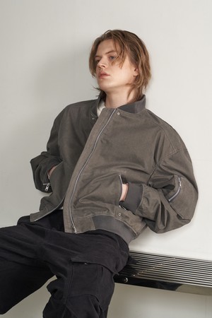 밀리터리 MA-1 유틸리티 봄버 자켓 (차콜)