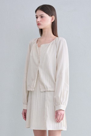 미라 슬리브리스 드레스-블라우스 셋업