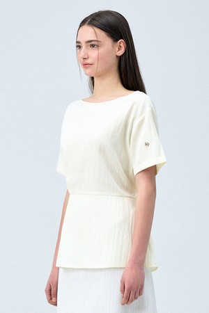 카티아 오버핏 스트랩 블라우스