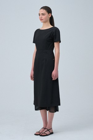 보니타 쉬폰 레이어드 롱 드레스