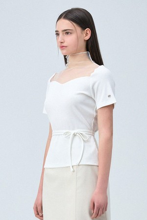 데비카 시어 하트넥 티