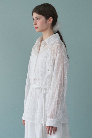 이파 오버핏 시어 셔츠