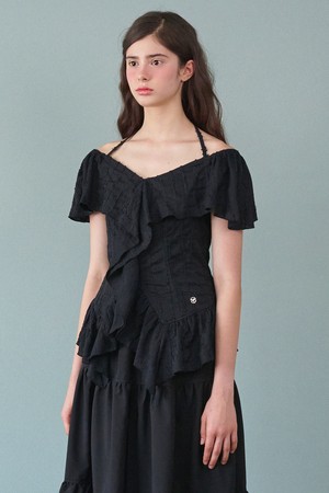 스카일라 러플 블라우스