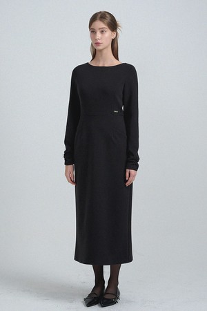 모건 에이치-라인 롱 드레스