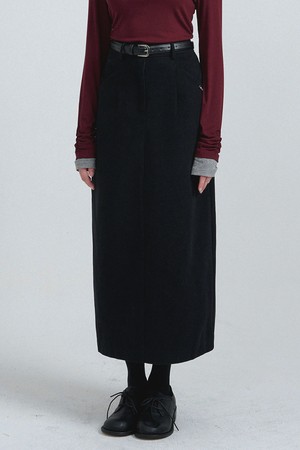 제이드 롱 스커트-벨트 세트
