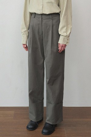 젤다 롤-업 와이드 팬츠