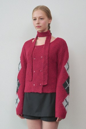 루비 타이세트 더블버튼 니트