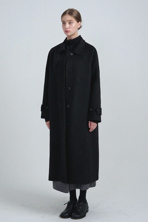 다비 핸드메이드 울 발마칸 코트