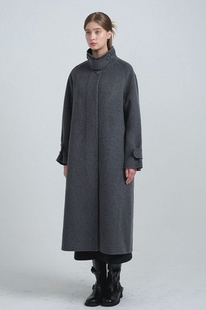 다비 핸드메이드 울 발마칸 코트