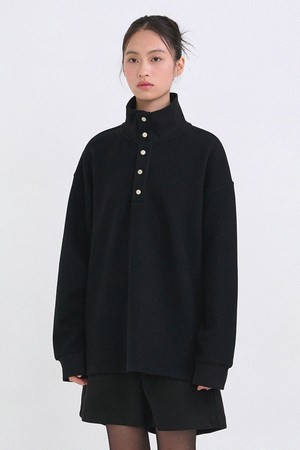 브로디 하이넥 오버핏 울 스웻셔츠