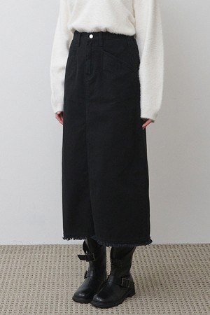 머핀 프린지 에이치-라인 스커트