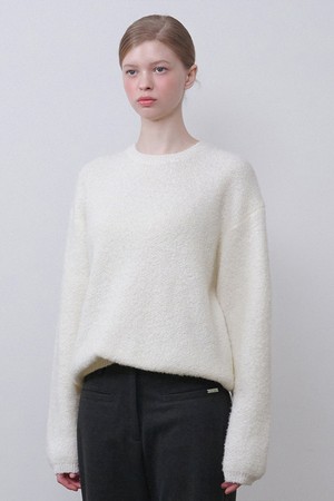 리베르 오버핏 부클 니트