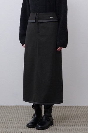 에일린 폴드 롱 스커트