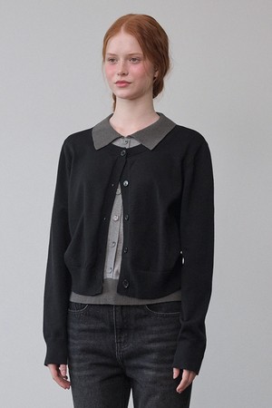 루엘라 레이어드 카라 니트