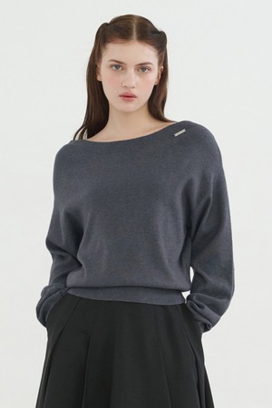 오레이 보트넥 니트