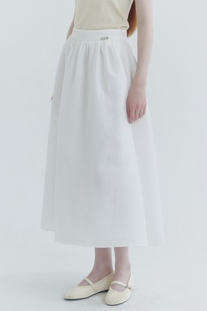 에밋 스트라이프 플리츠 스커트