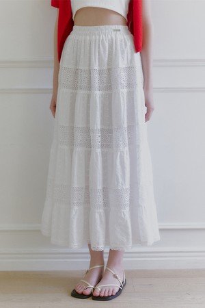 레아 레이스 롱 스커트
