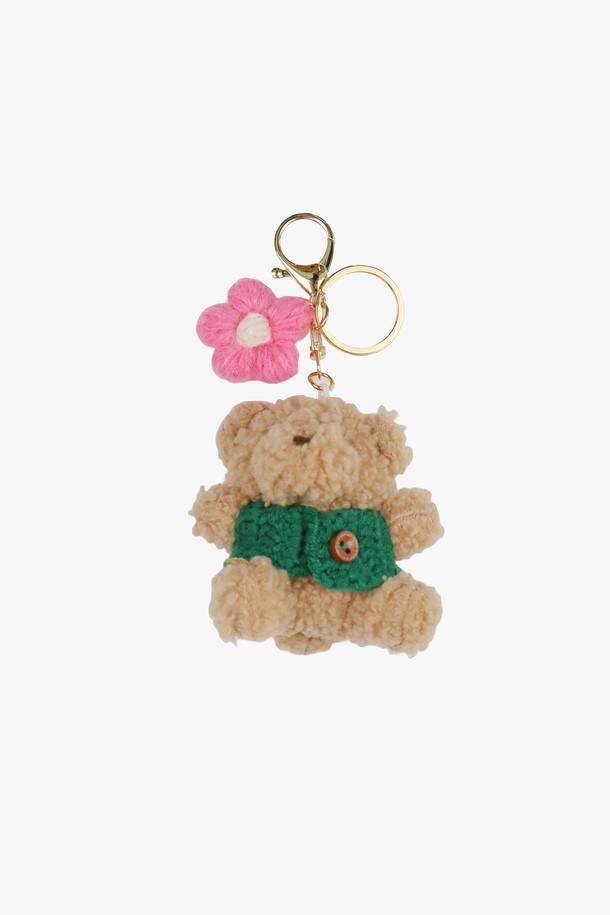 PINKPINEAPPLE - 키링/참 - PINKY BEAR KEY RING_GREEN