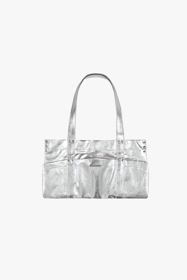 PINKPINEAPPLE - 토트백 - EASY POCKET BAG_SILVER