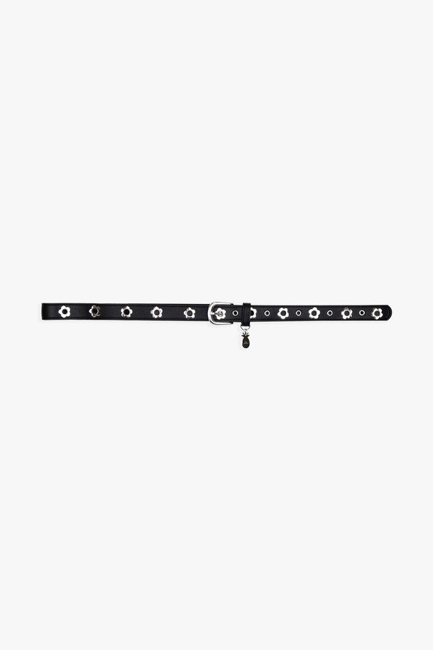 PINKPINEAPPLE - 벨트 - DAISY EYELET BELT_BLACK