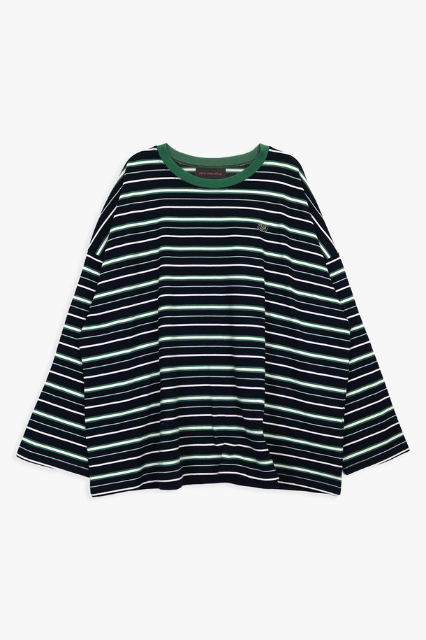 PINKPINEAPPLE - 긴소매 티셔츠 - MULTI STRIPE T-SHIRT_GREEN