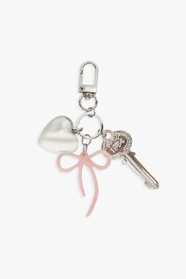 PINKPINEAPPLE - 키링/참 - RIBBON UNLOCKED KEYRING_PINK