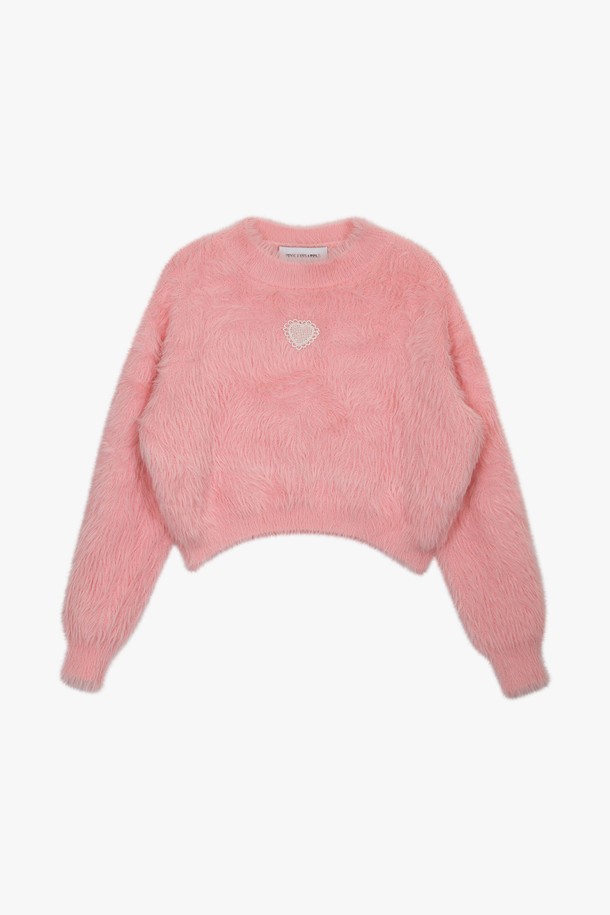 PINKPINEAPPLE - 스웨터 - DREAMY ROUND SWEATER_PINK