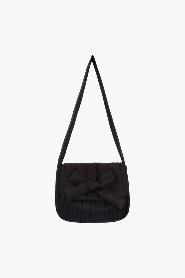 PINKPINEAPPLE - 토트백 - SNOW CLOUD RIBBON BAG_BLACK