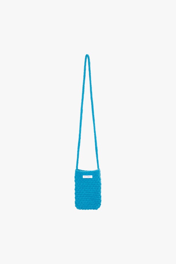 PINKPINEAPPLE - 크로스백 - COZY KNIT CROSS BAG_BLUE