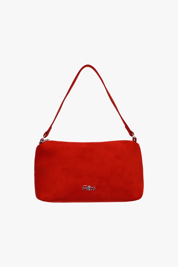 PINKPINEAPPLE - 토트백 - SUEDE SHOULDER BAG_RED