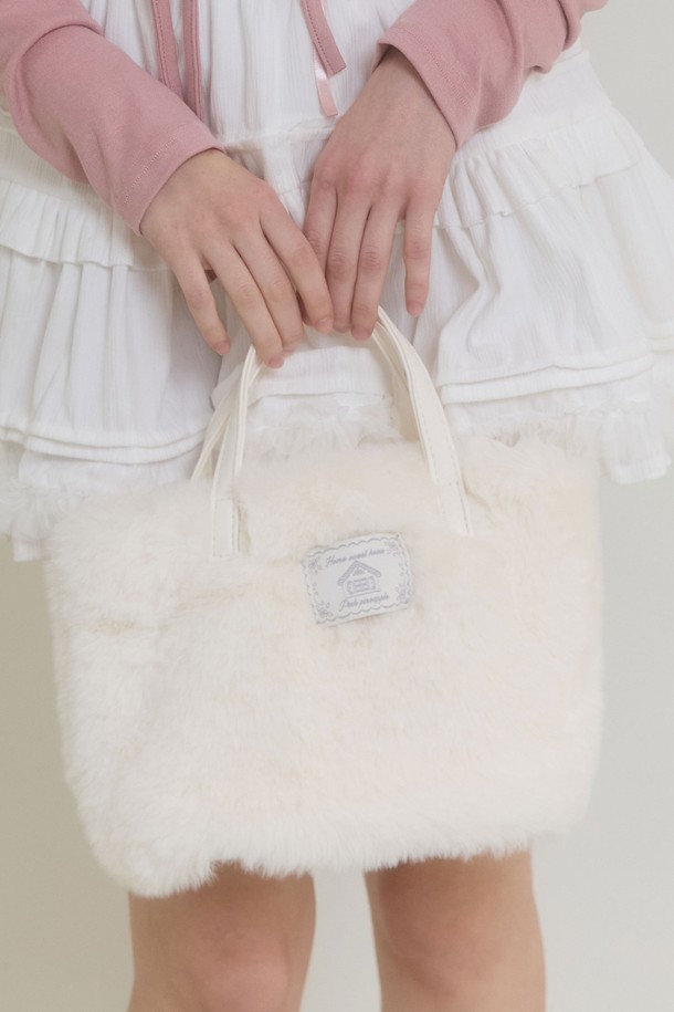 PINKPINEAPPLE - 백팩 - FLUFFY FAIRY BAG_WHITE