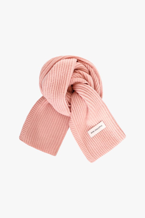 PINKPINEAPPLE - 스카프/머플러 - BASIC RIB MUFFLER_PINK