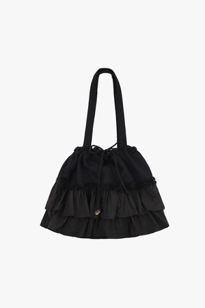 TIERED FRILL BAG_BLACK