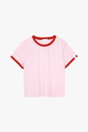 VINTAGE COLORED RINGER TEE_PINK