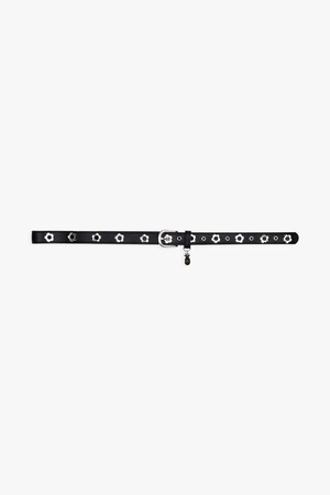 DAISY EYELET BELT_BLACK