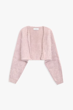 FURRY BOLERO CARDIGAN_PINK