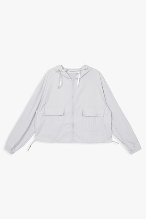 TWO-WAY STRING WIND BREAKER_GREY