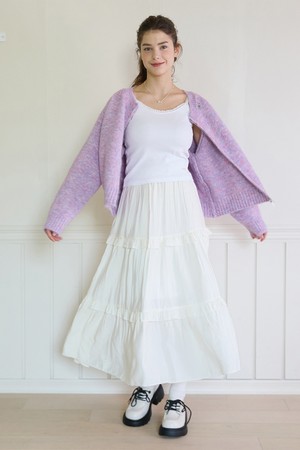 EMMA TIERED SKIRT_IVORY