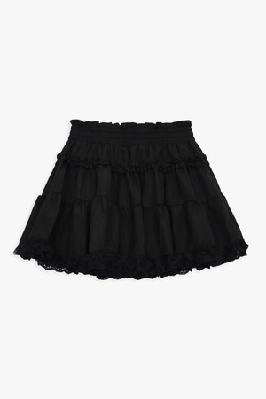 MERRY FRILL SKIRT_BLACK