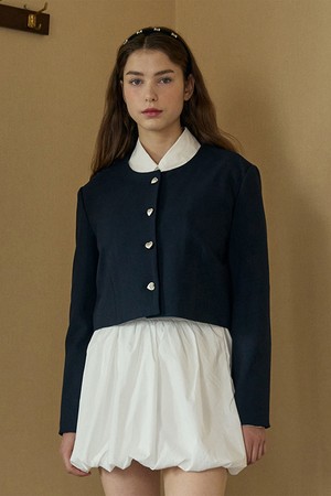 TIDY ROUND JACKET_NAVY