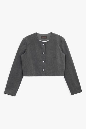 TIDY ROUND JACKET_GREY