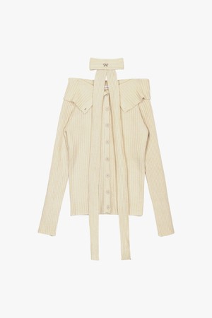 RIBBED TIE OFF-SHOULDER_LIGHT BEIGE