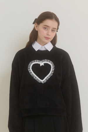 DREAMING HEART SWEATSHIRT_BLACK